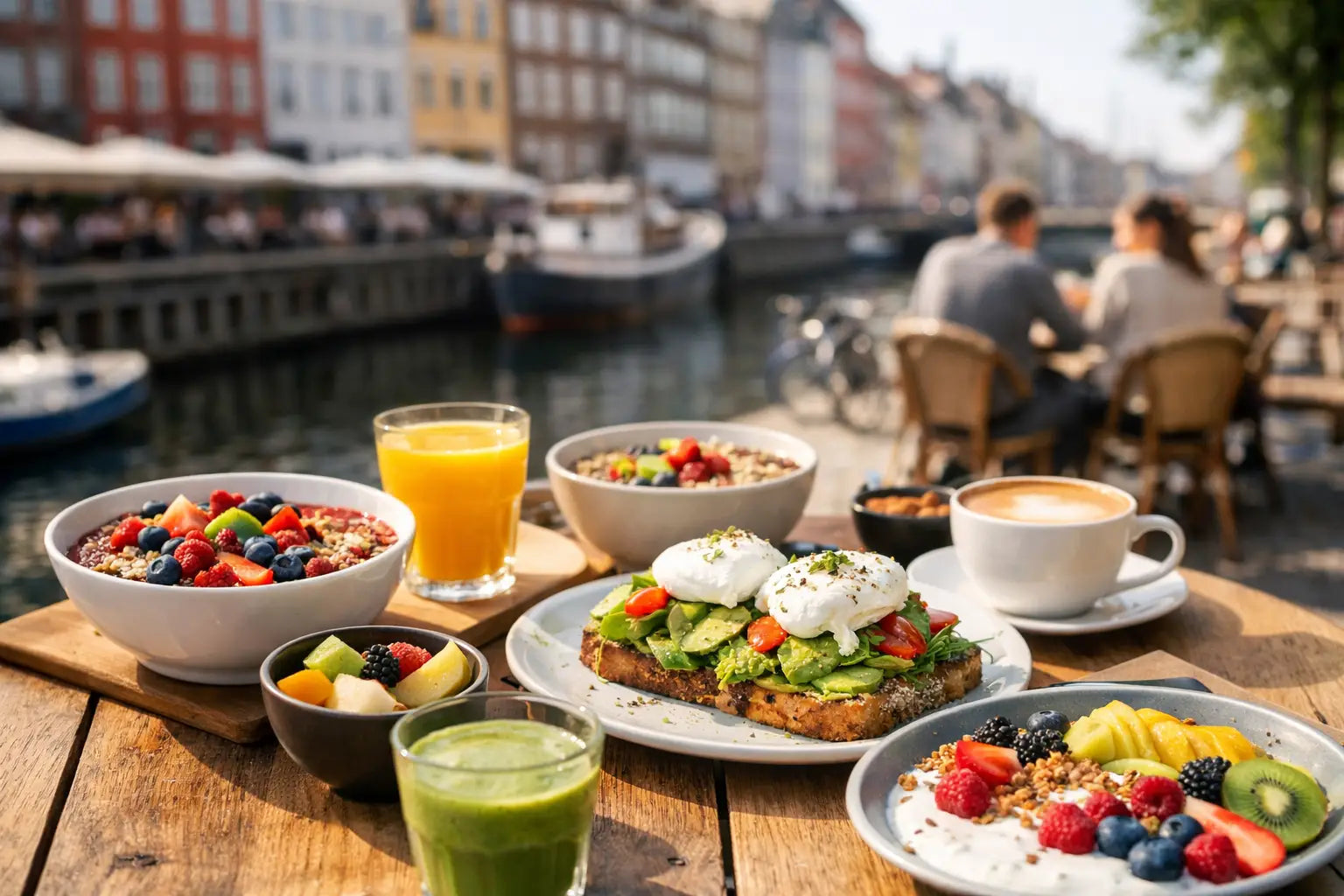 Sund morgenmad på cafe i København