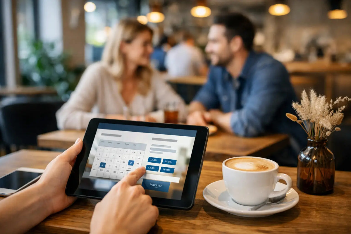 Hvordan fungerer online bordbooking på café?
