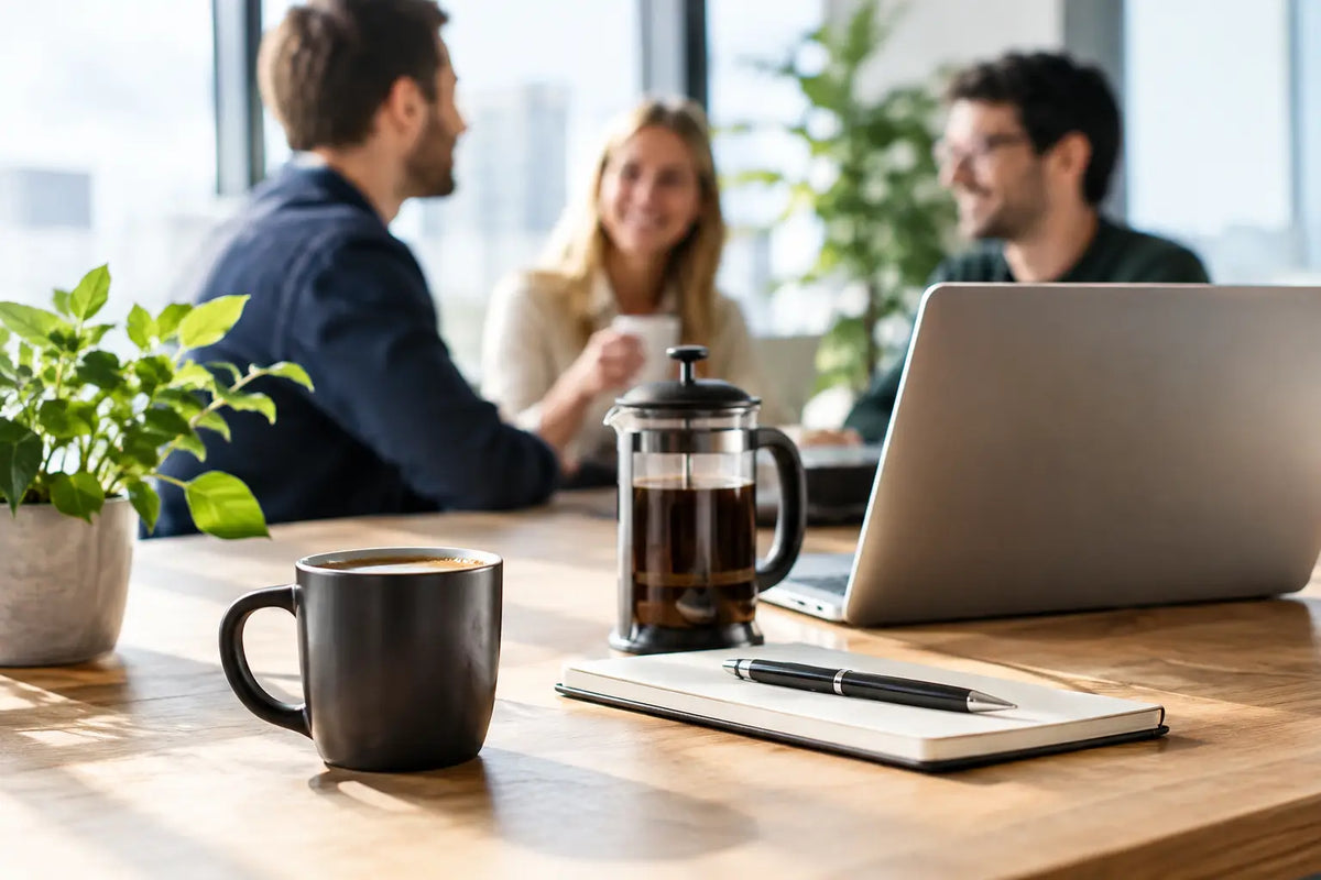 Kaffe til kontoret, der løfter arbejdsdagen